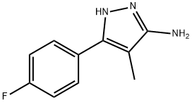 5-(4-Fluoro-phenyl)-4-methyl-2H-pyrazol-3-ylamine Structure