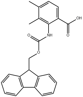 Fmoc-2-amino-3,4-dimethylbenzoic acid Structure