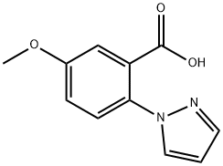 1214622-45-3 5-Methoxy-2-(1H-pyrazol-1-yl)benzoic acid