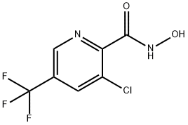 3-クロロ-N-ヒドロキシ-5-(トリフルオロメチル)-2-ピリジンカルボキサミド 化学構造式