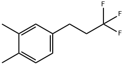1,2-ジメチル-4-(3,3,3-トリフルオロプロピル)ベンゼン 化学構造式