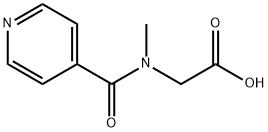 2-[イソニコチノイル(メチル)アミノ]酢酸 化学構造式