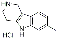6,7-Dimethyl-2,3,4,5-tetrahydro-1H-pyrido[4,3-b]indole hydrochloride Structure