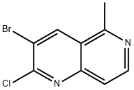 3-ブロモ-2-クロロ-5-メチル[1,6]ナフチリジン 化学構造式