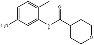 N-(5-Amino-2-methylphenyl)tetrahydro-2H-pyran-4-carboxamide Struktur