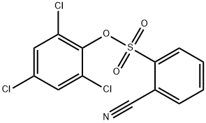 2,4,6-Trichlorophenyl 2-cyanobenzenesulfonate Struktur