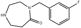 4-(3-Fluorobenzyl)-1,4-diazepan-5-one Structure