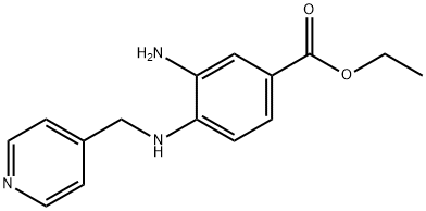 Ethyl 3-amino-4-[(4-pyridinylmethyl)amino]benzoate Struktur