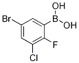 2-Fluoro-3-chloro-5-bromophenylboronic acid Structure