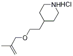 4-{2-[(2-Methyl-2-propenyl)oxy]ethyl}piperidinehydrochloride Structure
