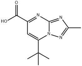 7-tert-Butyl-2-methyl-[1,2,4]triazolo[1,5-a]-pyrimidine-5-carboxylic acid Structure
