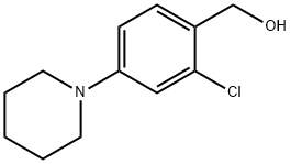 (2-Chloro-4-piperidinophenyl)methanol Structure