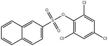 2-ナフタレンスルホン酸2,4,6-トリクロロフェニル 化学構造式