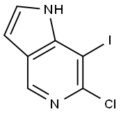 6-Chloro-7-iodo-1H-pyrrolo[3,2-c]pyridine Structure