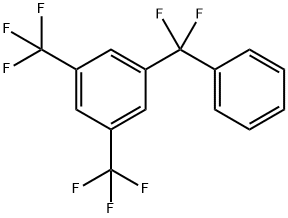 1-(Difluorophenylmethyl)-3,5-bis(trifluoromethyl)benzene Struktur
