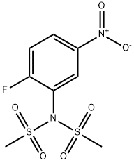 N-(2-Fluoro-5-nitrophenyl)-N-(methylsulfonyl)-methanesulfonamide 结构式