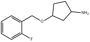 3-[(2-Fluorobenzyl)oxy]pyrrolidine hydrochloride Struktur