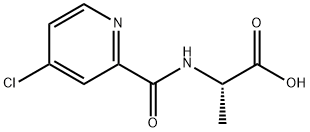 N-[(4-Chloro-2-pyridinyl)carbonyl]alanine Structure