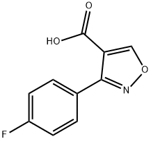 3-(4-Fluoro-phenyl)-isoxazole-4-carboxylic acid Struktur