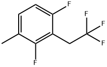 1,3-Difluoro-4-methyl-2-(2,2,2-trifluoroethyl)-benzene Structure