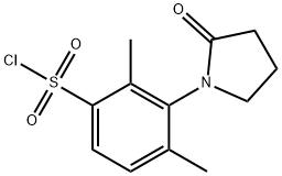 benzenesulfonyl chloride, 2,4-dimethyl-3-(2-oxo-1-pyrrolid Structure