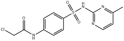 acetamide, 2-chloro-N-[4-[[(4-methyl-2-pyrimidinyl)amino]s Struktur