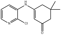 2-cyclohexen-1-one, 3-[(2-chloro-3-pyridinyl)amino]-5,5-di Structure