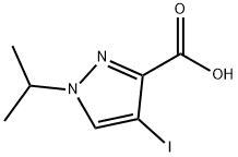 1H-pyrazole-3-carboxylic acid, 4-iodo-1-(1-methylethyl)-|4-碘-1-异丙基-1H-吡唑-3-羧酸