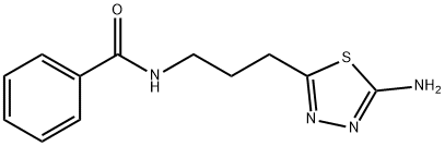 N-[3-(5-氨基-1,3,4-噻二唑-2-基)丙基]-苯甲酰胺, 1199215-74-1, 结构式