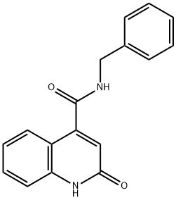 N-(苄基)-2-氧代-1H-喹啉-4-甲酰胺, 528831-13-2, 结构式