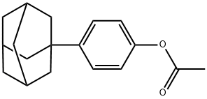 4-(1-Adamantyl)phenyl acetate Struktur