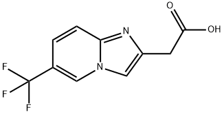 2-[6-(Trifluoromethyl)imidazo[1,2-a]pyridin-2-yl]-acetic acid Structure