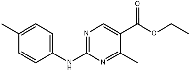 Ethyl 4-methyl-2-[(4-methylphenyl)amino]-pyrimidine-5-carboxylate Structure