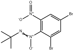 tert-Butyl(2,4-dibromo-6-nitrophenyl)diazene oxide Struktur