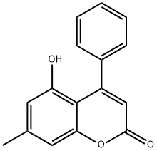 5-Hydroxy-7-methyl-4-phenyl-2H-chromen-2-one Struktur