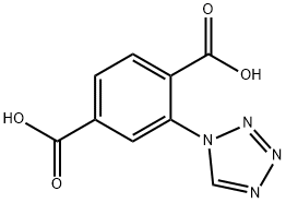2-(1H-四唑-1-基)对苯二甲酸, 1010915-67-9, 结构式