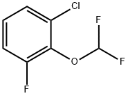 1-クロロ-2-(ジフルオロメトキシ)-3-フルオロベンゼン 化学構造式