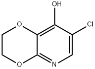 7-クロロ-2,3-ジヒドロ-[1,4]ジオキシノ[2,3-B]ピリジン-8-オール 化学構造式