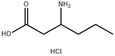 3-Aminohexanoic acid hydrochloride Structure