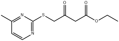 4-[(4-甲基嘧啶-2-基)硫代]-3-氧代丁酸乙酯, 1170787-28-6, 结构式