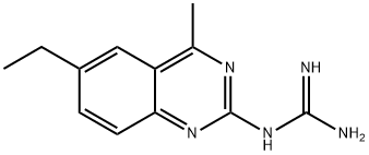 N-(6-Ethyl-4-methylquinazolin-2-yl)guanidine Struktur