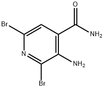 3-Amino-2,6-dibromoisonicotinamide Struktur