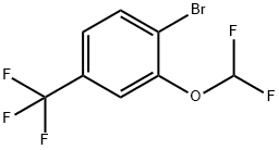 1-Bromo-2-(difluoromethoxy)-4-(trifluoromethyl)benzene Struktur