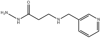 3-[(3-PYRIDINYLMETHYL)AMINO]PROPANOHYDRAZIDE Structure