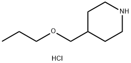 4-(PROPOXYMETHYL)PIPERIDINE HYDROCHLORIDE Struktur