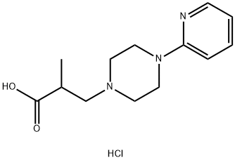 2-METHYL-3-(4-PYRIDIN-2-YL-PIPERAZIN-1-YL)-PROPIONIC ACID DIHYDROCHLORIDE Structure