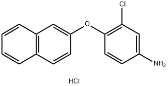 3-CHLORO-4-(2-NAPHTHYLOXY)ANILINE HYDROCHLORIDE Structure