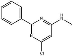 6-chloro-N-methyl-2-phenyl-4-pyrimidinamine Struktur