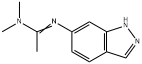 N'-(1H-インダゾール-6-イル)-N,N-ジメチルエタンイミドアミド 化学構造式
