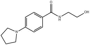 N-(2-羟乙基)-4-(吡咯烷-1-基)苯甲酰胺, 952183-27-6, 结构式